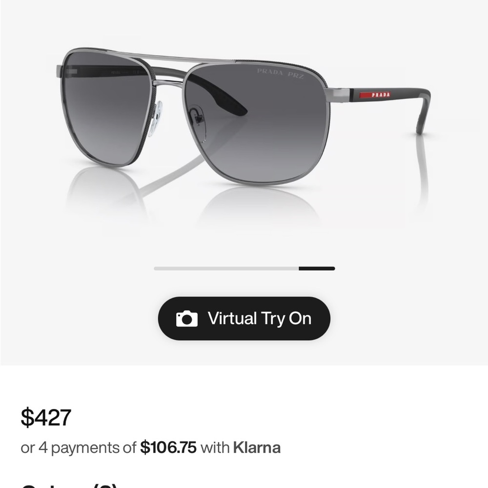 MENS PRADA LINEA ROSSA PS50Ys SUNGLASSES